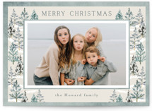 Frozen Forest Christmas Photo Cards
