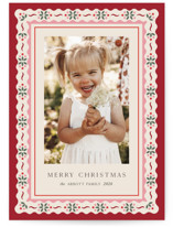 Poinsettia in Bloom Christmas Photo Cards