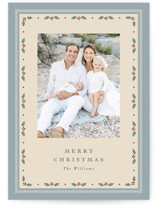 Dainty Holly Christmas Photo Cards