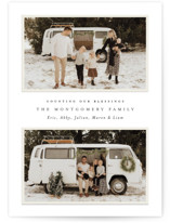Minimal Duo Christmas Photo Cards