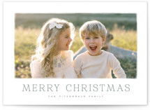 Winter Daisy Christmas Photo Cards