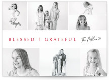Blessed grateful Christmas Photo Cards