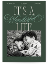 Wonderful Life Stack Christmas Photo Cards