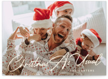 Christmas As Usual Christmas Photo Cards