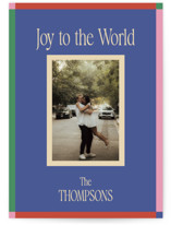 Colorful Joy Christmas Photo Cards