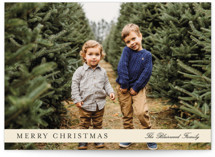 Ribbon Overlay Christmas Photo Cards