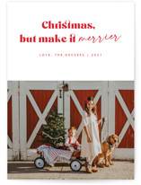 Christmas Merrier Christmas Photo Cards