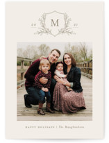 Monogrammed Christmas Photo Cards
