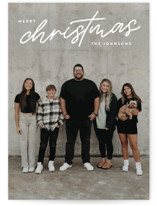 Merry Monoline Christmas Photo Cards