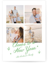 Bright handwriting Christmas Photo Cards