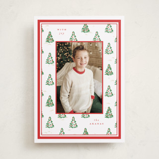 Little Trees Christmas Photo Cards