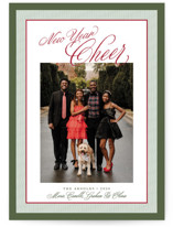 Merry Striped Frame Christmas Photo Cards