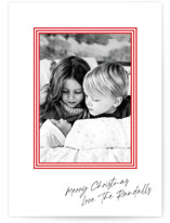 Striped Christmas Photo Cards