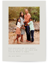 Minimal Verse Christmas Photo Cards