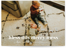 merry mess Christmas Photo Cards