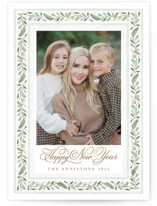 Painted Garland Christmas Photo Cards