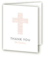 Painted Cross Baptism and Christening Thank You Cards