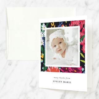 Blessed Garden Baptism and Christening Thank You Cards