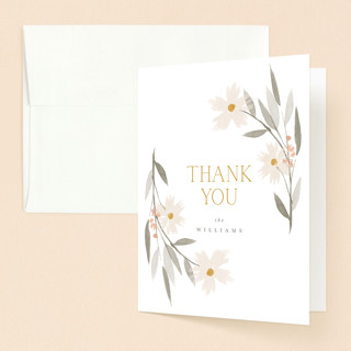 Garden Edge Baptism and Christening Thank You Cards