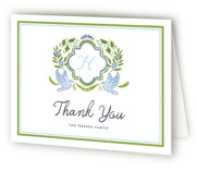 Dove Crest Baptism and Christening Thank You Cards
