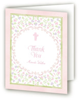 Baptism fleur Baptism and Christening Thank You Cards