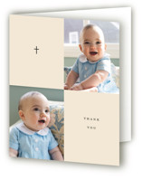 Mosaic Baptism and Christening Thank You Cards