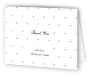 Dotted Baptism and Christening Thank You Cards