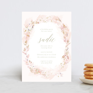 kiddies crown Petite Children's Birthday Party Invitations