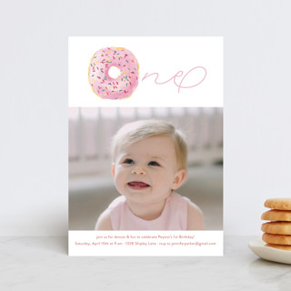 Sprinkle Me One Petite Children's Birthday Party Invitations