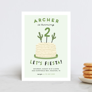 Let's Fiesta Petite Children's Birthday Party Invitations
