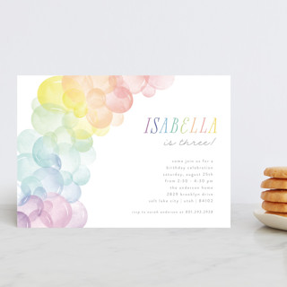 Balloon Arch Petite Children's Birthday Party Invitations