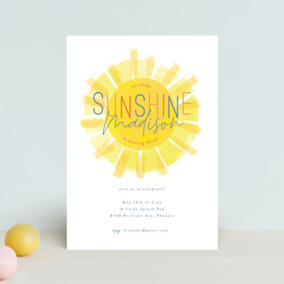 Little Sunshine Petite Children's Birthday Party Invitations