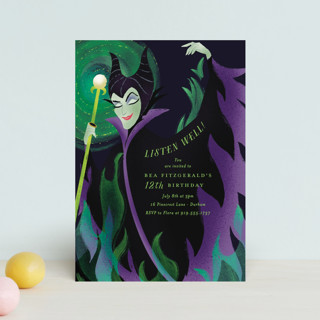 Magnificent Maleficent Petite Children's Birthday Party Invitations