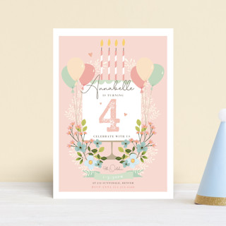 Make A Wish! Petite Children's Birthday Party Invitations