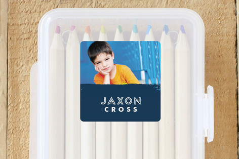 Bold brushstroke Custom Name Labels