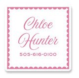 Scalloped Trim Custom Name Labels