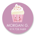 cupcake Custom Name Labels
