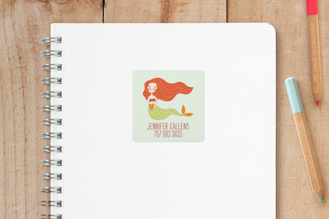 Mermaid For Me Custom Name Labels