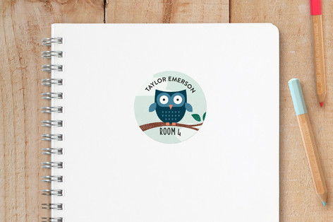Little Owl Custom Name Labels
