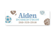 Ballgame Custom Name Labels