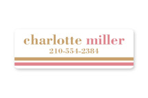 Graphic two-tone name