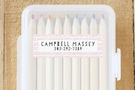 Petite Chevron Custom Name Labels