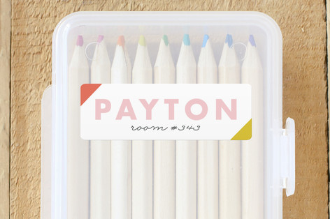 Rainbow Custom Name Labels
