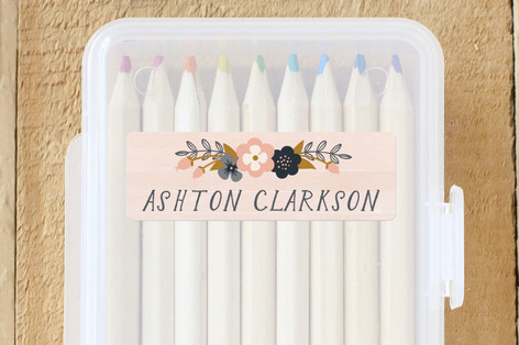Spring bouquet Custom Name Labels
