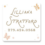 Butterflies Custom Name Labels