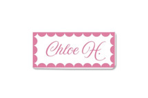 Scalloped Trim Custom Name Labels