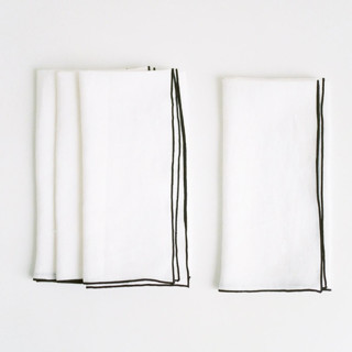 STONE WASHED LINEN NAPKINS // SET OF 4 Cloth Napkins