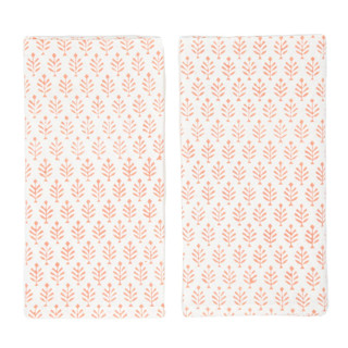 Aspen Napkins, Coral, Set of 4 Cloth Napkins