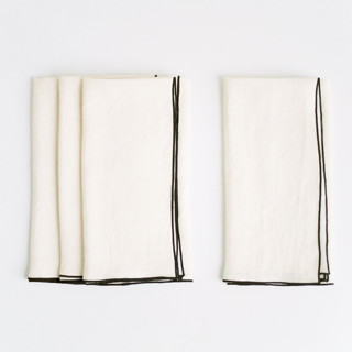 STONE WASHED LINEN NAPKINS // SET OF 4 Cloth Napkins