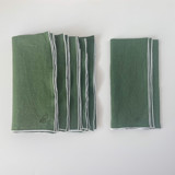 STONE WASHED LINEN NAPKINS // SET OF 4 Cloth Napkins